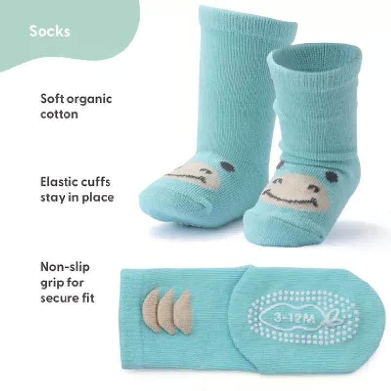 The Peanutshell Baby Unisex 12 Pair Crew Socks