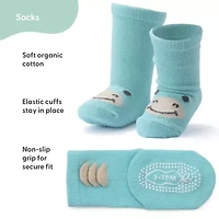 The Peanutshell Baby Unisex 12 Pair Crew Socks