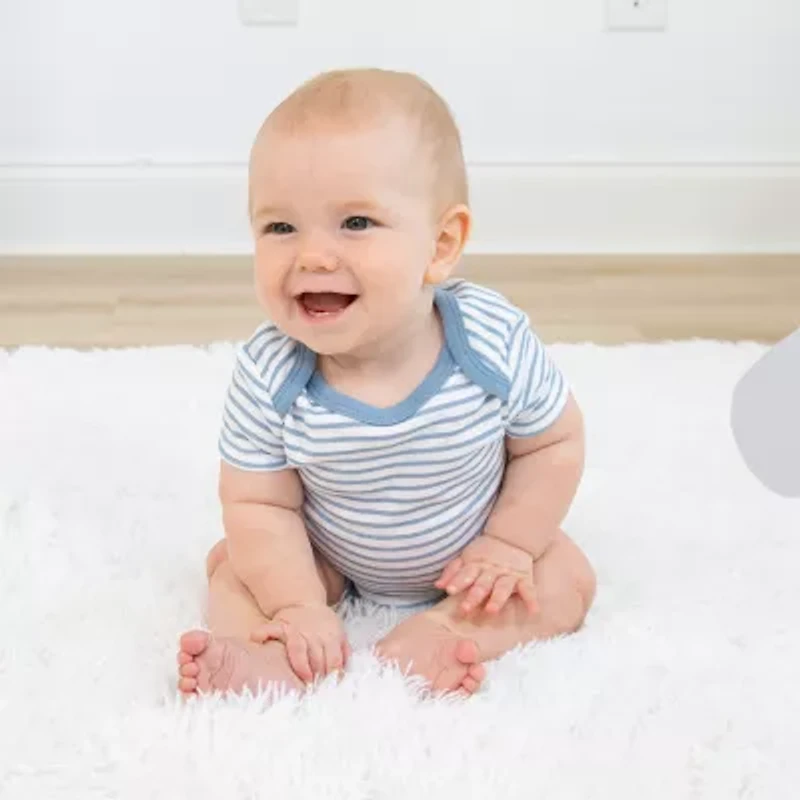 The Peanutshell Baby Boys Round Neck Short Sleeve 4-pc. Bodysuit