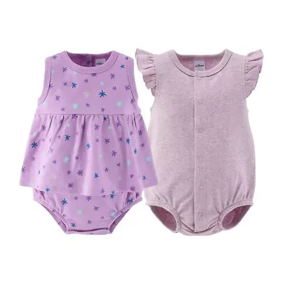 The Peanutshell Baby Girls Sleeveless Star 2-pc. Romper