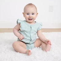 The Peanutshell Baby Girls Floral 2-pc. Romper