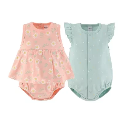 The Peanutshell Baby Girls Floral 2-pc. Romper