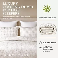Bedvoyage Rayon Hem 3-pc. Duvet Cover Set