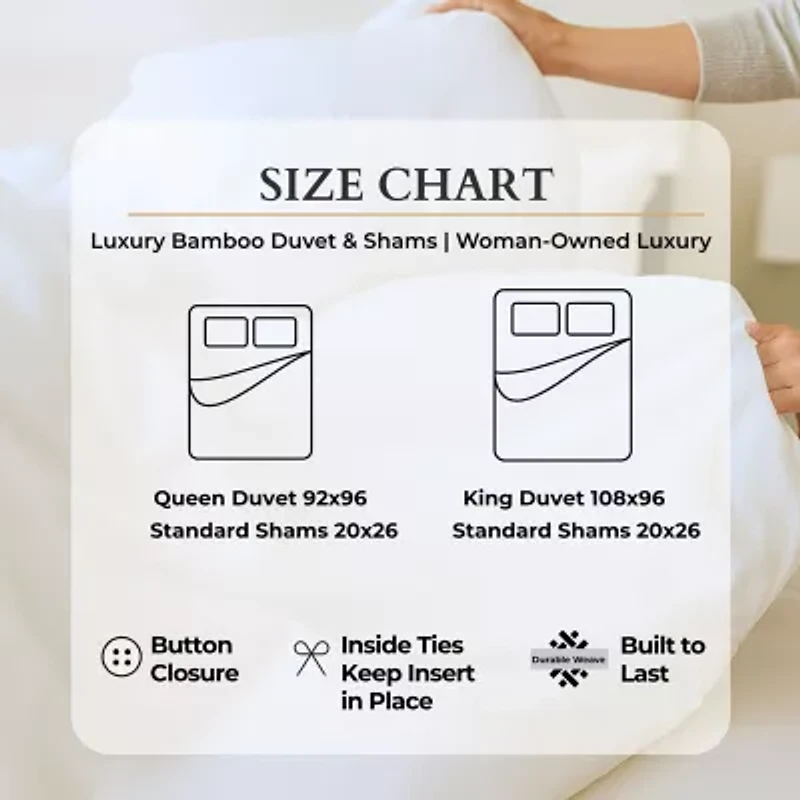 Bedvoyage Rayon Hem 3-pc. Duvet Cover Set