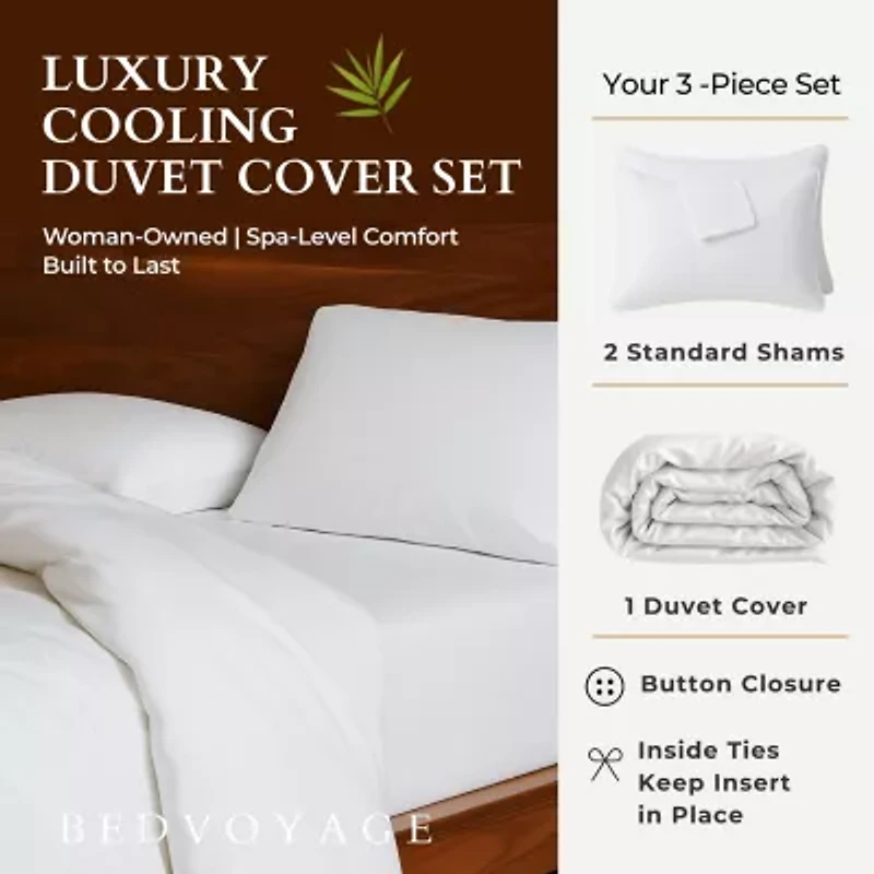 Bedvoyage Rayon Hem 3-pc. Duvet Cover Set