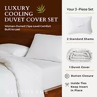 Bedvoyage Rayon Hem 3-pc. Duvet Cover Set