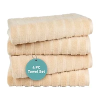 Trident Quick Dry 100% Cotton Soft And Absorbent 4-pc. Bath Towel