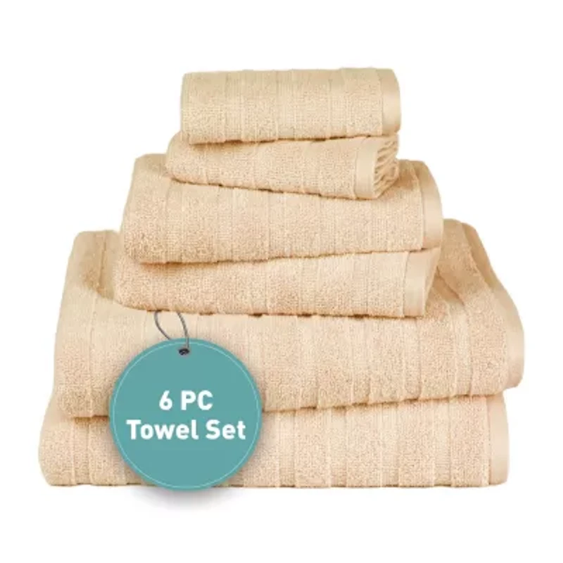 Trident Quick Dry 100% Cotton Soft And Absorbent 6-pc. Bath Towel Set