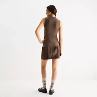 by&by Womens Juniors Sleeveless Sweater Dress