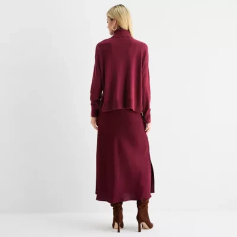 Sam And Jess Womens Long Sleeve Sweater Dress Set