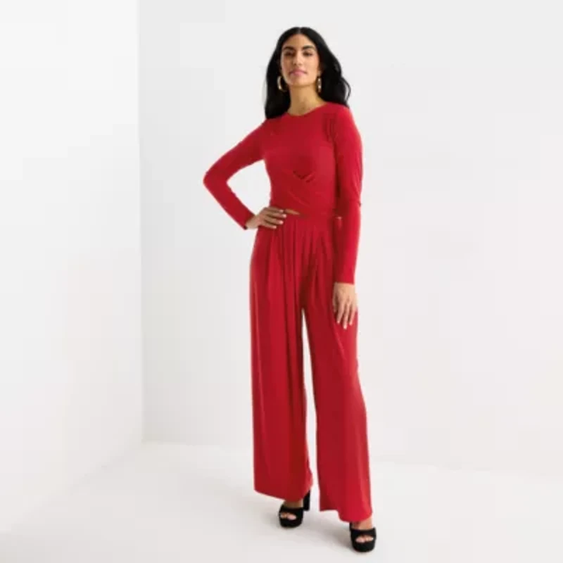 Bold Elements Womens Crew Neck Long Sleeve Blouse