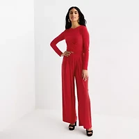 Bold Elements Womens Crew Neck Long Sleeve Blouse