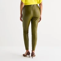 Bold Elements Womens Skinny Faux Leather Trouser