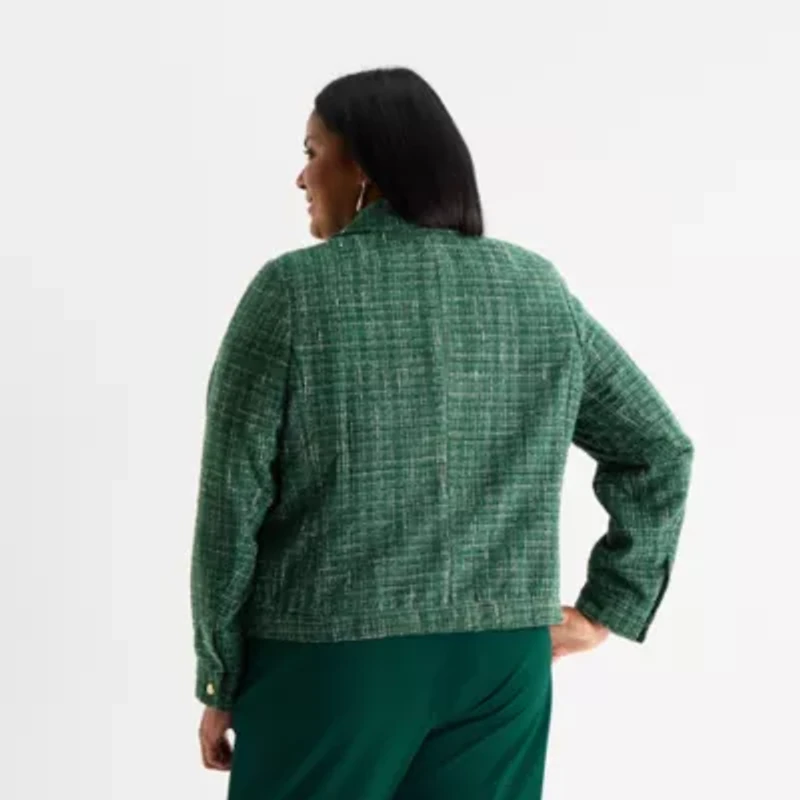 Liz Claiborne Womens Plus Regular Fit Blazer