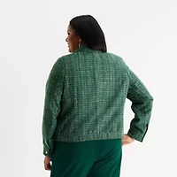 Liz Claiborne Womens Plus Regular Fit Blazer
