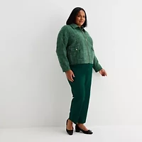 Liz Claiborne Womens Plus Regular Fit Blazer