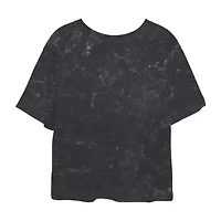 Kpop Demon Hunters Huntrix Cropped Tee Womens Juniors Crew Neck Short Sleeve Classic Fit Graphic T-Shirt