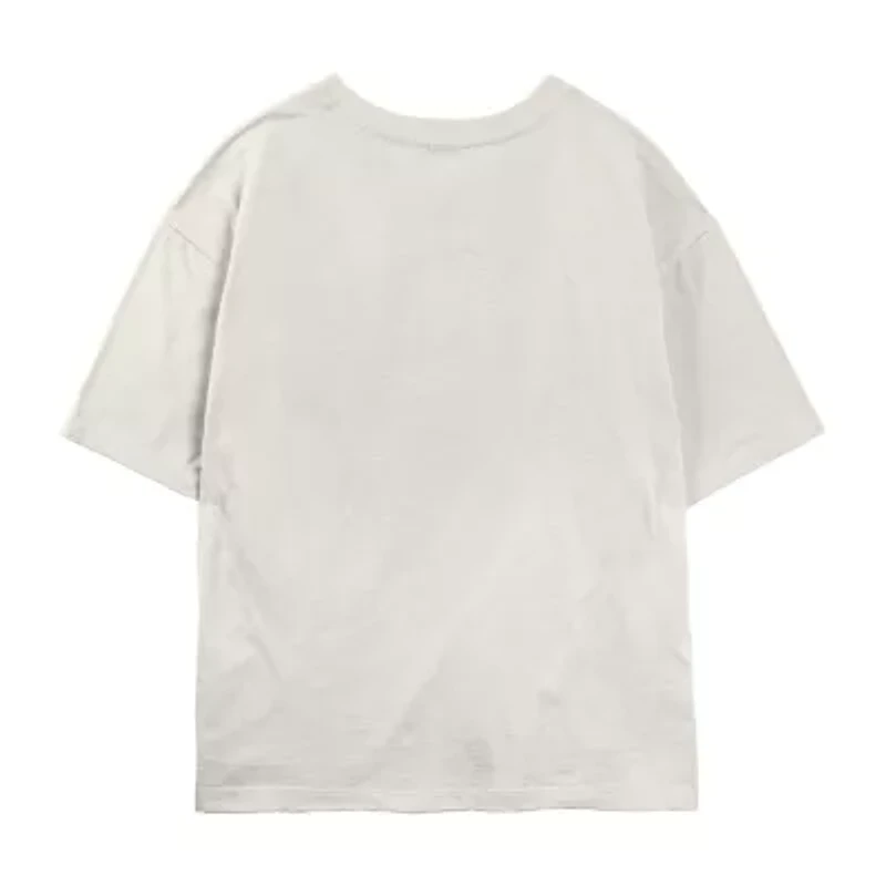 Womens Juniors Crew Neck Short Sleeve Classic Fit Mickey and Friends Graphic T-Shirt