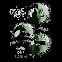 Oogie Boogie Womens Juniors Crew Neck Short Sleeve Oversized Nightmare Before Christmas Graphic T-Shirt