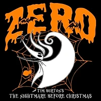 Nightmare Before Christmas Zero Womens Juniors Crew Neck Short Sleeve Oversized Graphic T-Shirt