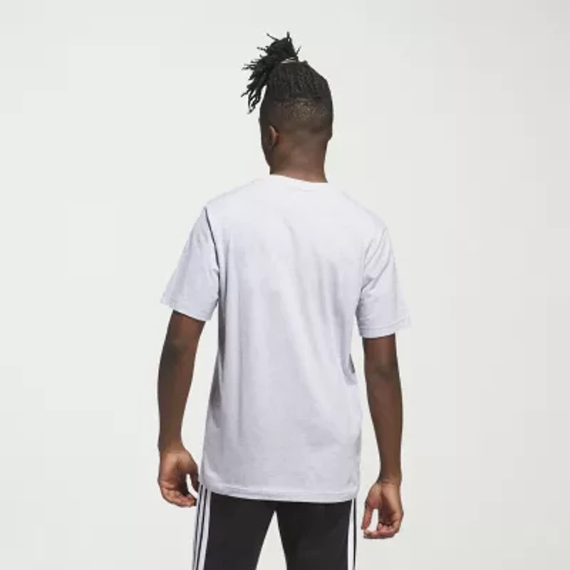 adidas Mens Crew Neck Short Sleeve Regular Fit Graphic T-Shirt