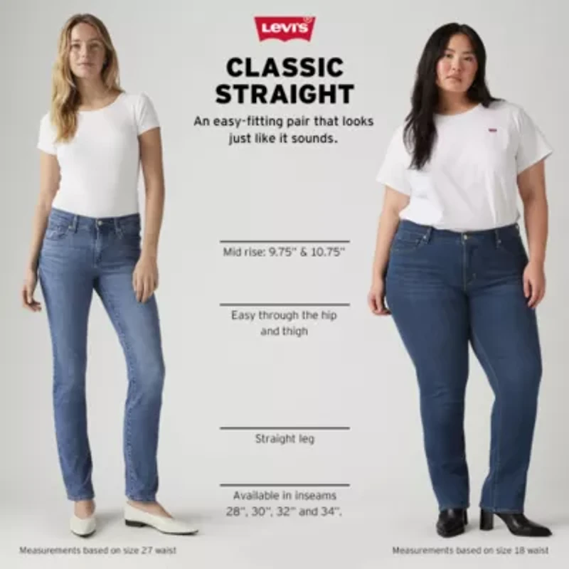 Levi's® Womens Mid Rise Classic Straight Jean