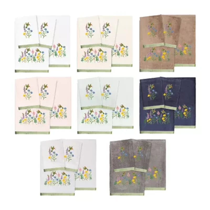 Linum Home Textiles Hada Embellished 4-pc. Bath Towel Set