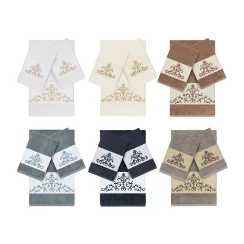 Linum Home Textiles Scarlet Embellished 3-pc. Bath Towel Set