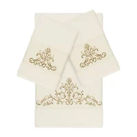 Linum Home Textiles Scarlet Embellished 3-pc. Bath Towel Set