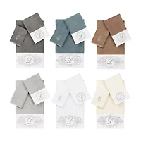 Linum Home Textiles Monica Silver Embellished -pc. Bath Towel Set