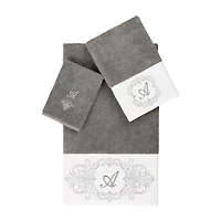 Linum Home Textiles Monica Silver Embellished -pc. Bath Towel Set