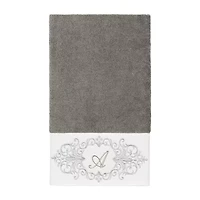 Linum Home Textiles Monica Silver Embellished -pc. Bath Towel Set