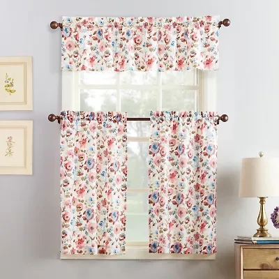 No 918 Dora 3-pc. Rod Pocket Window Tier