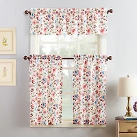 No 918 Dora 3-pc. Rod Pocket Window Tier