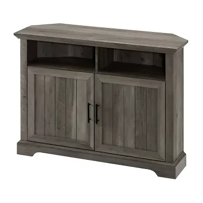 44" Grooved Door Corner TV Stand