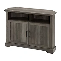 44" Grooved Door Corner TV Stand