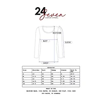 24/7 Comfort Apparel V Neck Short Sleeve Loose Fit Tunic Top