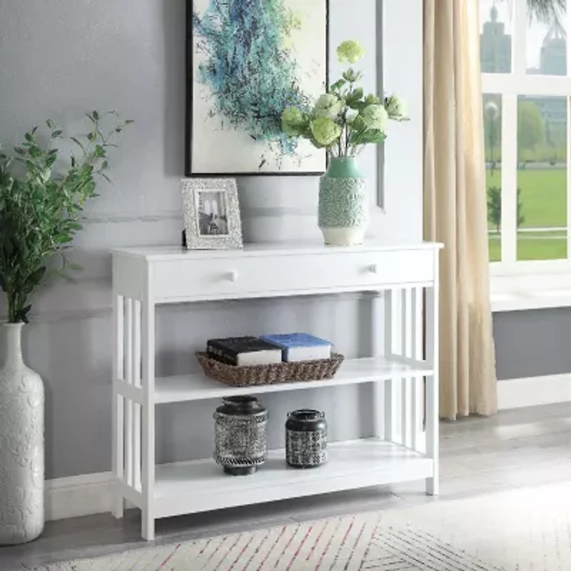 Convenience Concepts Mission 1-Drawer Console Table