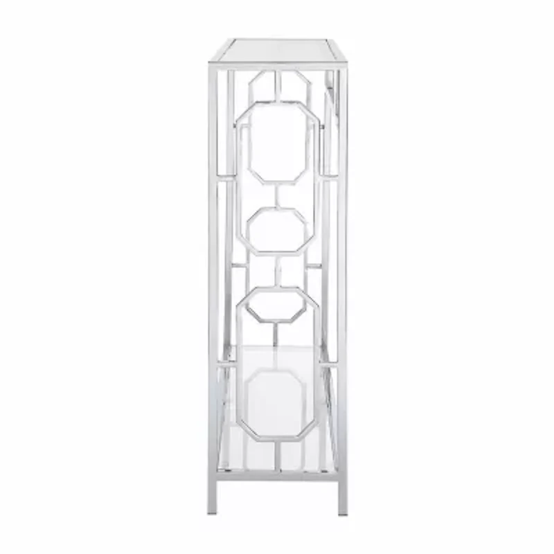 Convenience Concepts Omega Glass Top Glass Console Table