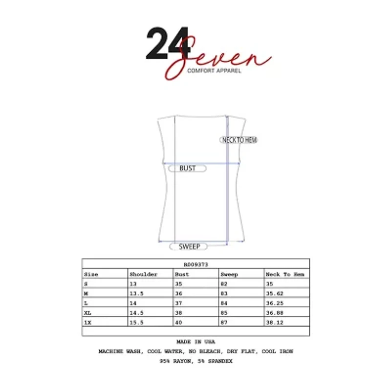 24/7 Comfort Apparel Draped Open Front Sleeveless Cardigan