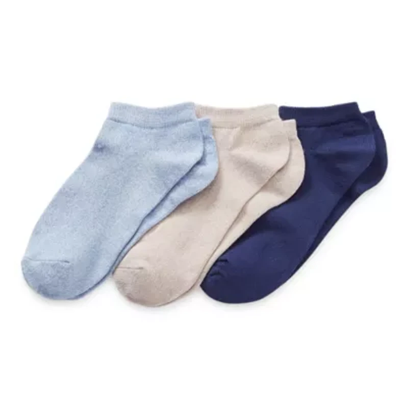 Mixit Womens 3 Pair Low Cut Socks