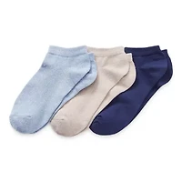 Mixit Womens 3 Pair Low Cut Socks