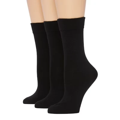 Mixit Womens 3 Pair Crew Socks