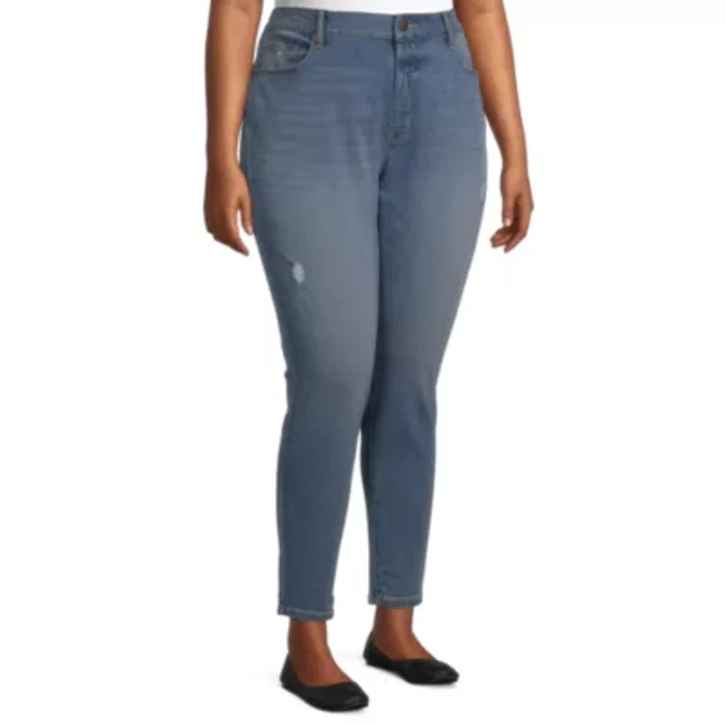a.n.a Womens Plus Stretch Fabric Skinny Fit Jean