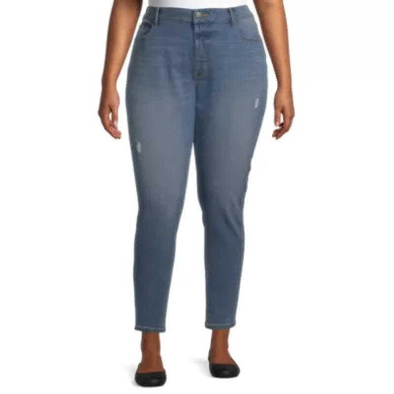 a.n.a Womens Plus Stretch Fabric Skinny Fit Jean