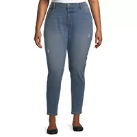 a.n.a Womens Plus Stretch Fabric Skinny Fit Jean
