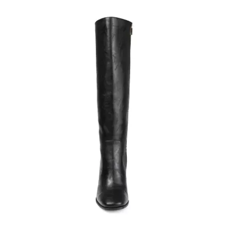 Journee Collection Womens Karima Stacked Heel Riding Boots