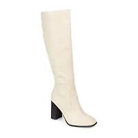 Journee Collection Womens Karima Stacked Heel Riding Boots