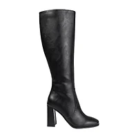 Journee Collection Womens Karima Wide Calf Stacked Heel Riding Boots