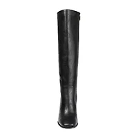 Journee Collection Womens Karima Wide Calf Stacked Heel Riding Boots